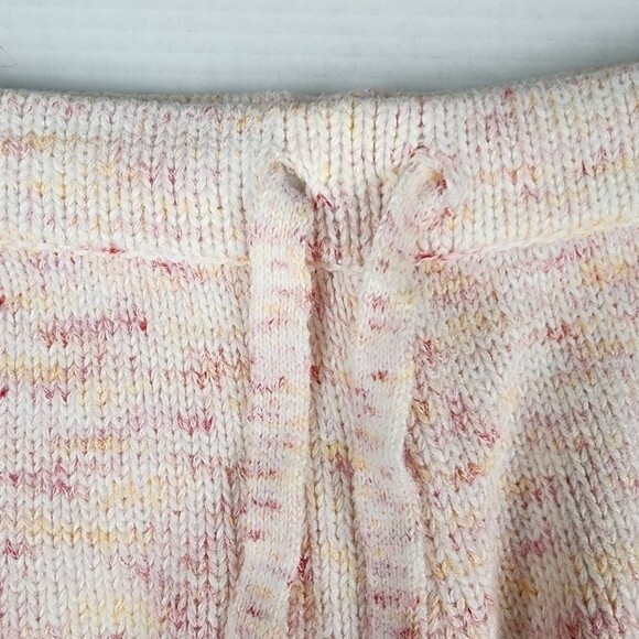 NWOT Sundown By Splendid Knit Shorts Cotton Blend Cream Pink Loungewear Size M - Picture 5 of 12